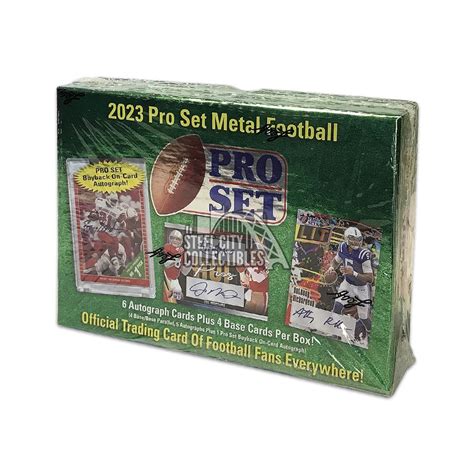 2023 pro set metal football box|beckett football sets 2023.